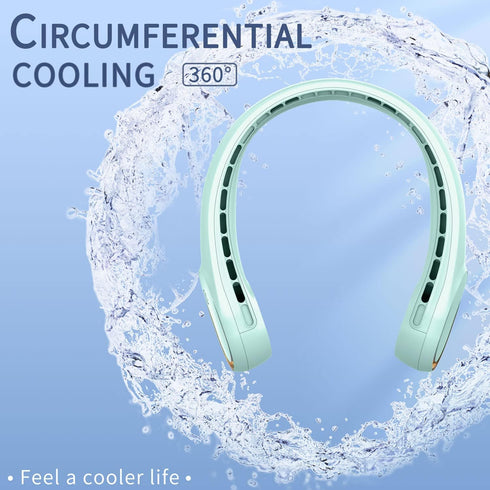 FrSara Neck Fan,Personal Fans for Your Neck, Adjustable, 360° Cooling, Super Quiet, No Blade Fan Design, No Hair Twisting, Even Air Volume On Both...