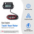 Digital Tiny Tachometer Tach Hour Meter Job Timer RPM Counter for Snowmobile Skis Motor Bike Go Kart Lawn Mower...