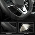 West Llama Flat Bottom Car Steering Wheel Cover for Nissan,D Shaped Steering Wheel Cover for Rogue,Altima,Kicks (Black-Standard Size)...