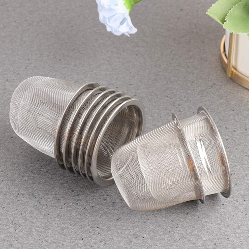Luxshiny 8Pcs Teapot Tea Strainer Insert Stainless Steel Tea Filter Metal Mesh Infuser Loose Tea Leaves Strainer Replacement for Tea Pot Tea Kettl...