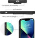 LAUDTEC Silicone Kickstand Case Compatible with iPhone 13, Vertical and Horizontal Stand Hand Strap Metal Kickstand Cover, Flexible Soft Liquid Si...