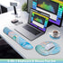 Qomalama 3-in-1 Mouse Pad with Wrist Rest Set,Wrist Support Mouse Pad+Keyboard Gel Wrist Rest+Cup Pad,Ergonomic Mouse Pad,Relieving Wrist Pain,Non...