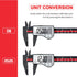 Digital Caliper, 0-6" Electronic Caliper Auto - Off Feature with Large LCD Screen Vernier Caliper Conversion Measuring Tool for Length Depth Inner...