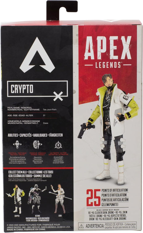 Electronic Arts Apex Legends Action Figure 6-Inch Crypto Collectible...