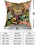 aportt Tiger Pillow Cover Set of 2 Chinoiserie Animal Print Tiger Stripe Cotton Decorative Throw Pillow Case Cushion Cover for Bedroom Sofa Living...