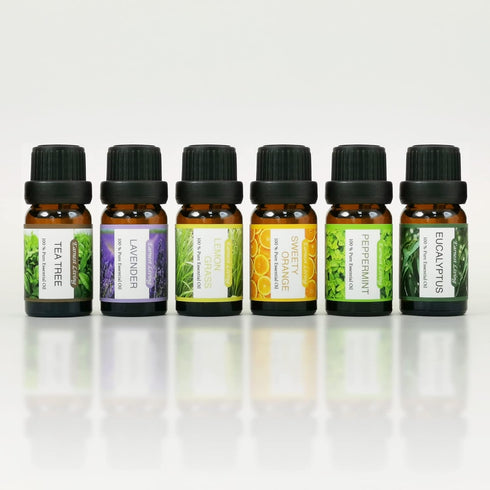 Earnest Living Tea Tree Oil Peppermint Oil Lavender Oil Essential Oil Set for Diffusers for Home Oil Diffuser Essential Oils Eucalyptus Essential ...