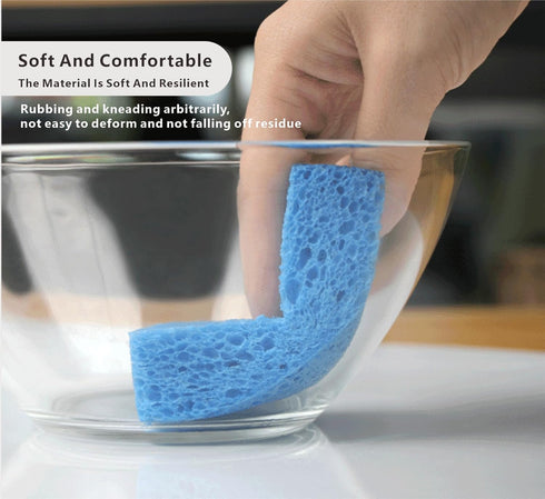 Compressed Sponges,Natural Sponge Wood Pulp cotton?Sponges Kitchen, Sponges for Dishes,Household Cleaning Sponge...
