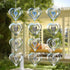 12 Metal Heart Bird Scarer Discs Set, Wind Spinners 3D Helix Reflector Stainless Steel Sparkly Outdoor Garden Decor, Scare Birds & Animals Away fr...