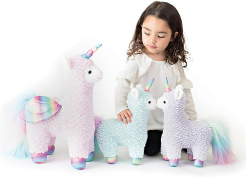 GUND Cotton Candy Llamacorn Plush Toy, Unicorn Stuffed Animal for Ages 1 and Up, Blue/Rainbow, 11”...