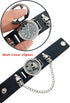 Punk Skull Men's Wrist Watch&Women's Watch,Skull Flip Cover Watch,Skull Ornament+Chain Elements,Fashion for Cosplay Lovers...