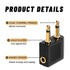 4 Pack Airplane Headphone Adapter, 3.5mm Male to 3.5mm Female Gold Plated Aircraft Headset/Earphone Adapter for in-Flight Entertainment System...