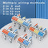 10 Pcs DIN Rail Terminal Blocks?28-12AWG Quick Wiring Cable Connector DIY Push-in Conductor Wire Connectors (2 in 8 Out)...