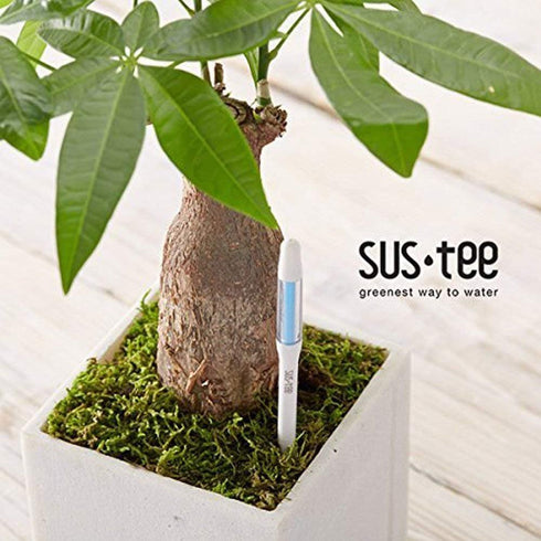 Sustee Aquameter (White, Medium, Refillable) - Plant Soil Moisture Sensor - Best for Potted Plants – Probe, Meter, Indicator...