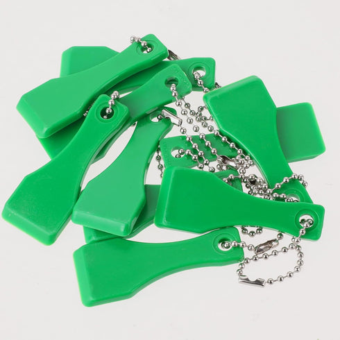 10 Pcs Lotto Scratcher Tool Plastic Scraper Tool Keychain Scraper for Lottery Ticket Lotto Scratcher Keyring Scoop Shape Lotto Scratcher Keyring S...