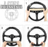 Retro Halloween Web Spider Steering Wheel Cover for Women, Girls 15 inch Universal Auto Car Anti Slip Wrap Steering Wheel Covers Fit for Vehicles,...
