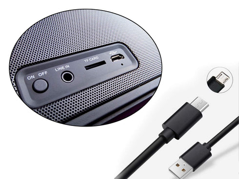Replacement 5ft USB Data Power Charger Charging Cord Cable for DOSS SoundBox Touch Wireless Bluetooth V4.0 Portable Speaker...