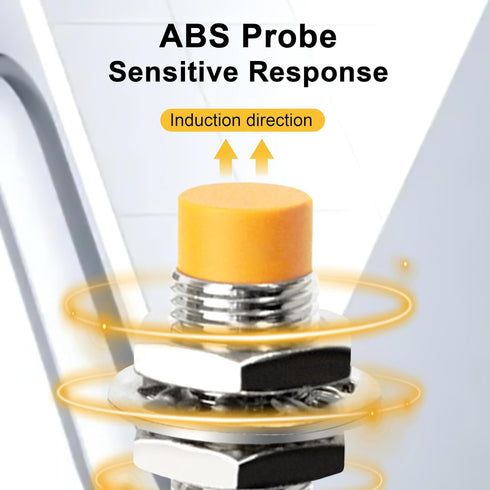 ATO 2Pcs M12 Proximity Switch NPN NO Inductive Proximity Sensor Approach Sensor,lj12a3-4-z/bx,for 3D Printer Probe Bed Leveling,Replace Small Swit...