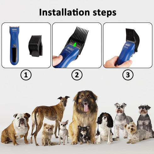 CR8GR8 Dog Grooming Clippers Hair Clipper Combs Guides Low Noise Professional Pet Attachments Replacement Guards 9?12mm...