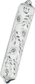Mezuzah Case - Mezuzah Cover, Pomegranate Tree Design Crafted in Pewter, Jerusalem Judaica, Door Mezuza Case 4" White Wedding Color...