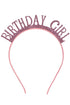 Birthday Girl Rose Glitter Headband...