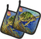 Caroline's Treasures JMK1262PTHD Loggerhead Sea Turtle Pair of Pot Holders Kitchen Heat Resistant Pot Holders Sets Oven Hot Pads for Cooking Bakin...