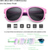 Kids Polarized Sports Sunglasses TPEE Frame with Adjustable Strap for Boys Girls Age 6-12...