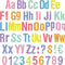268 Pcs 5'' Bulletin Board Letters Colorful Alphabet Letters Numbers and Punctuation Cutouts Letters for Bulletin Board Wall Bulletin Board Set fo...