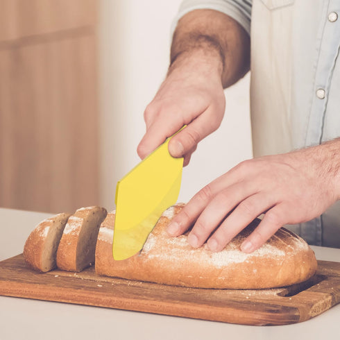 Bench Scraper Dough Scraper for Baking, 4 PCs BPA Free PP Plastic Flexible Dough Cutter, Food-Safe Plastic Bread Making Tools Cake Dough Fondant I...