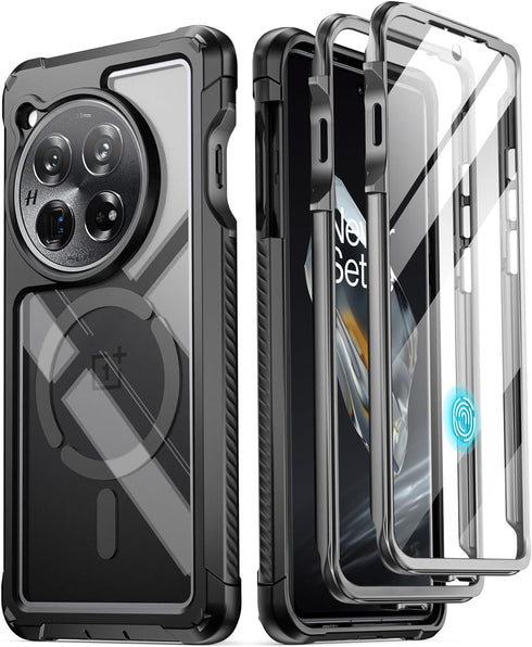 Poetic Guardian Case Compatible with OnePlus 12 5G (2024), Built-in Screen Protector ?Work with Fingerprint ID?, Full-Body Hybrid Shockproof Prote...