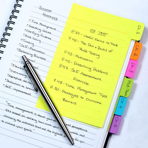 Sticky Notes Set, Sticky Notes Tabs, 410 Pack, Colored Divider Sticky Notes Pads, School Supplies, Office Supplies, Planner Sticky Notes, Sticky N...