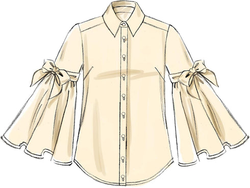McCall's Patterns McCall's Loose Fit Women's Button-Up Blouse Sewing Patterns, Sizes 6-14...