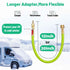 Lead -Free Brass 16.9" Winterize Sprinkler System RV Motorhome Boat Camper and Travel Trailer: Air Comp Quick-Connect Plug To 3/4" Garden Hose Fau...
