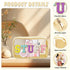 Chenille Letter Clear Makeup Bag Large Nylon Preppy Patch Stuff Cosmetic Bag with Zipper Travel Makeup Pouch Transparent PVC Waterproof Toiletry O...