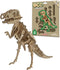 Eco 3D Wooden Puzzle T-Rex from Deluxebase. Animal Themed DIY 3D Puzzle Craft Kit. Sustainable Wood Dinosaur Animal Toys. Perfect Model Building K...