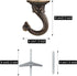 Hotop 6 Pieces Swag Ceiling Hooks Heavy Duty Swag Hanging Plants Toggle Hooks Chandeliers Wind Chimes Ornament Basket Hanger for Ceiling Installat...