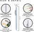VICO 4PCS Cat Gel Pens Fine Point (0.5mm) - Quick Dry Black Ink Pens, Cute Writing Pens for Cat Lovers, Perfect for School & Office...