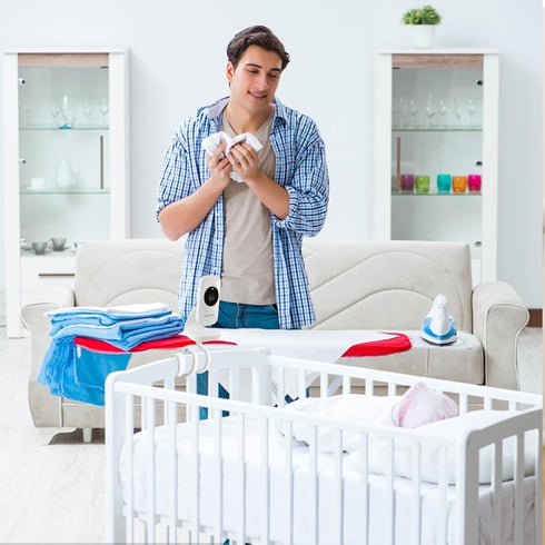 Baby Monitor Mount for HelloBaby HB50 Video Baby Monitor, Flexible Mount Baby Camera Monitor Holder Without Tools for Crib or Shelf, Long Goosenec...