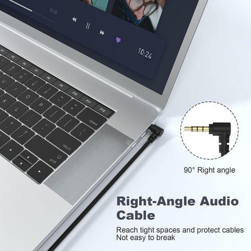 Replacement Audio Cable 3.5mm to 3.5mm Aux Cord Compatible with Razer BlackShark V2 Pro/Barracuda X/Razer Nari Ultimate Wireless 7.1 Surround Soun...