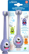 Dr. Brown's ToothScrubber Toothbrush, Three-Sided Toddler Training Toothbrush for Ages 1-4 Years with Suction Cup Base and Color Changing Bristles...