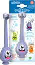 Dr. Brown's ToothScrubber Toothbrush, Three-Sided Toddler Training Toothbrush for Ages 1-4 Years with Suction Cup Base and Color Changing Bristles...