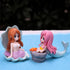 3-Pack Mermaid Fish Tank Decorations Ornament Miniature Mermaid Figurines with Simulated Seaweed Fish Playmate for Fish Tank...
