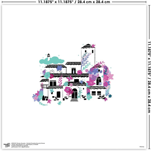 Trends International Gallery Pops Disney Encanto - Painted Paradise Encanto House Wall Art Wall Poster, 12" x 12", Unframed Version...