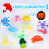 Baby Bath Toys for Kids Ages 1-3,Mold Free Silicone Suction Cup Toys for Toddlers 2-4,No Hole Light Up Ocean Animal Bathtub Sensory Toys for Babie...