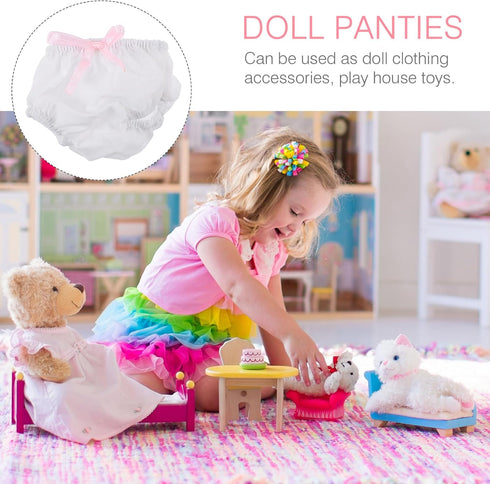 NUOBESTY 2 Pack Baby Diapers Doll Underwear for 14-18 Inch Baby Dolls, Doll...