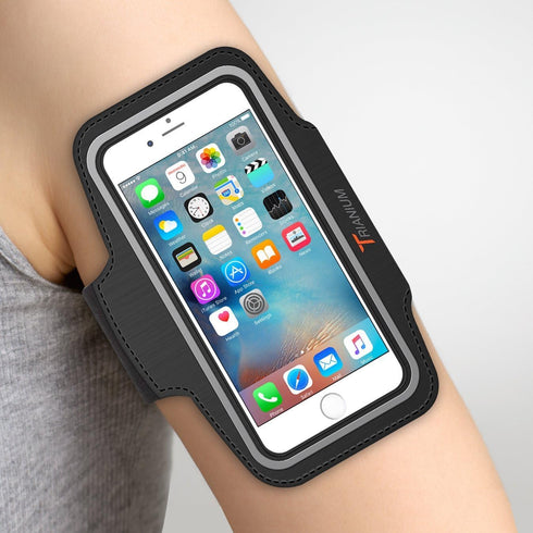 Trianium Armband, Water Resistant Large Cell Phone Armband for iPhone 12 Pro,12 Mini,11 Pro Max/Xs Max/XR/X/8 Plus, Galaxy S20/S10/S10e/S10+/Note ...