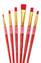 Royal BRUSH-BK604 Big Kids Choice Deluxe Shader Synthetic Paint Brush Set, Assorted Size, Orange, Set of 6...