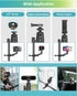 Handlebar Bike Motorcycle Pole Mount Clamp Mount, 360°Rotation Ski Pole Tube Bar Mount Compatible with DJI Osmo Action Insta360 and Other Action C...