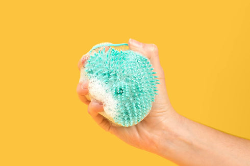 Luxurious Dog Bath Brush Scrubber - Soft Silicone Dog Shampoo Brush Combo for Pet Grooming, Bathing, & Massage Dispensing - Extreme Lather Dog Sho...