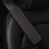 Breathable Leather car seat Belt Cover, seat Belt Shoulder pad to Protect The Shoulder and Neck, Driving More Comfortable (Red)...