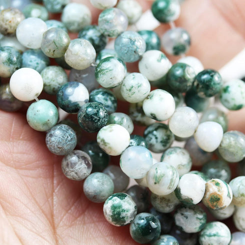 Crystal Beads for Jewelry Making for Jewelry Making Crystal Beads for Bracelets Making Jewelry Chakra Crystal Jewerly Beading supplies Tree Agate ...